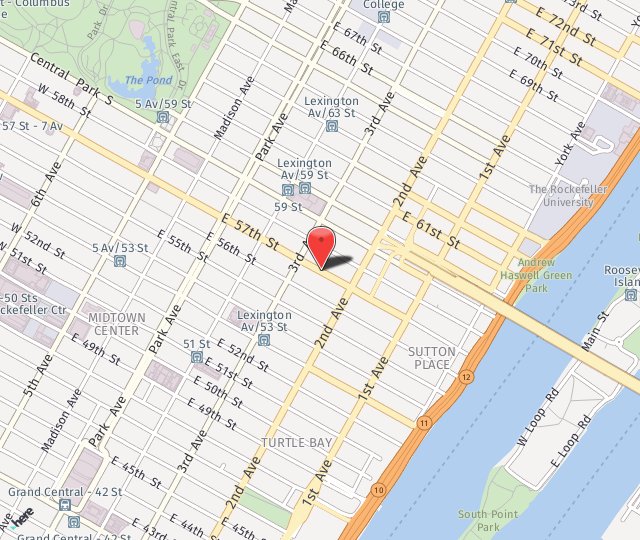 Location Map: 225 East 57th Street New York, NY 10022