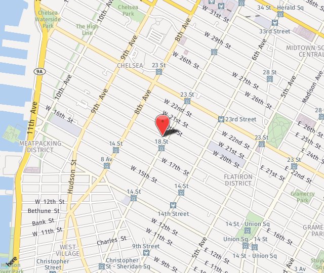 Location Map: 209 West 19th Street New York, NY 10011